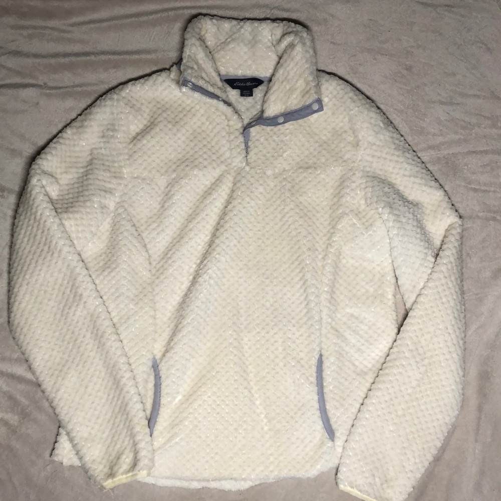 Fleece quarter button up